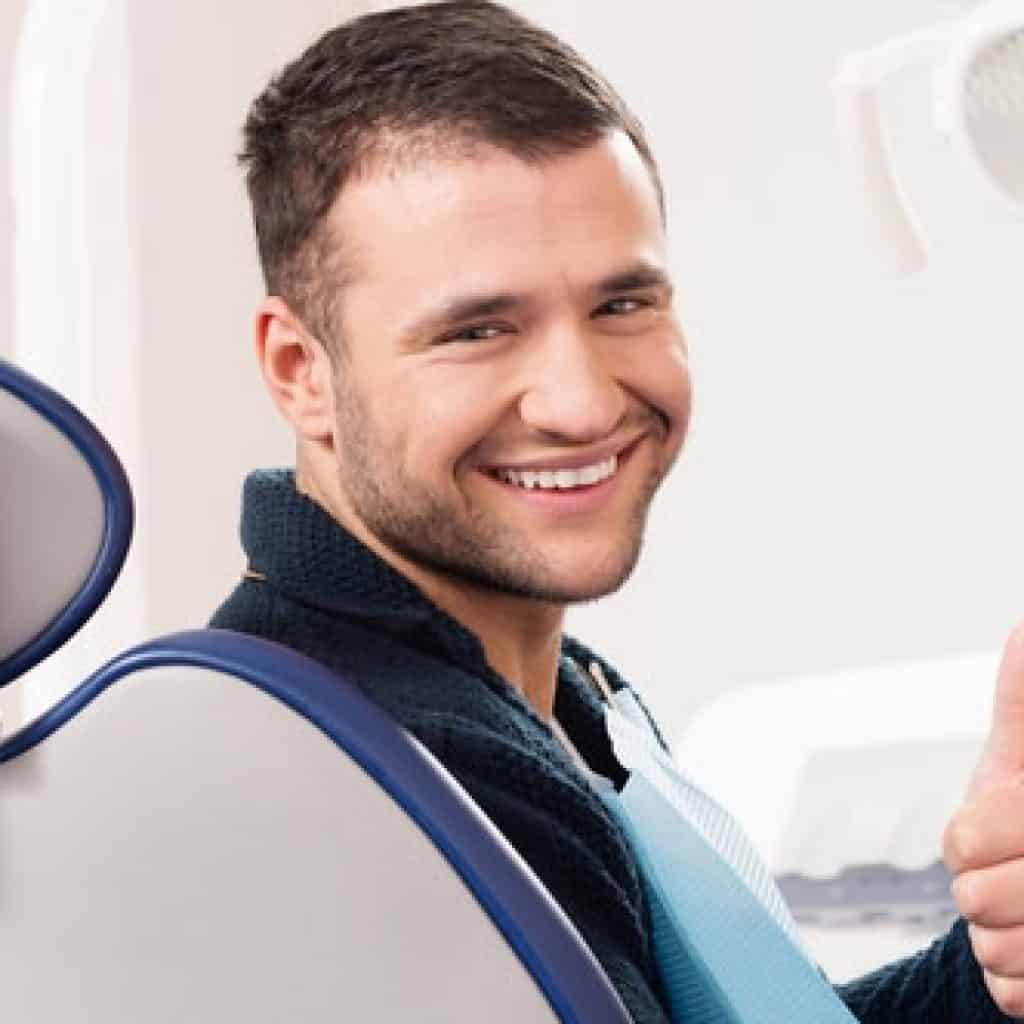 Young Man well-prepared for his dental treatment | Preventative Orthodontics Adults in West Liberty, IA, North Liberty, IA and Muscatine, IA | Gentle Family Dentists